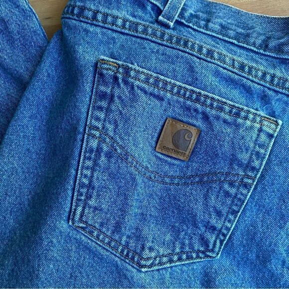 Carhartt Men’s Denim Blue Jeans Size 38 32 - Picture 6 of 6